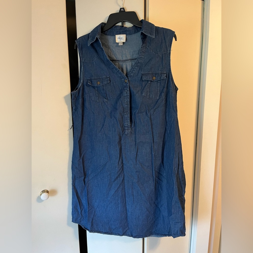 Sleeveless Jean Dress